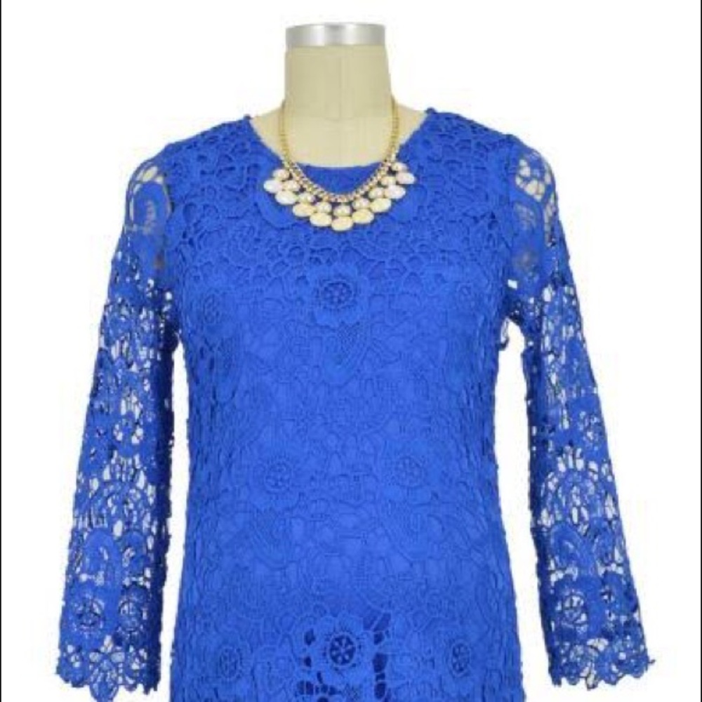 Royal blue UrbanMa maternity formal dress